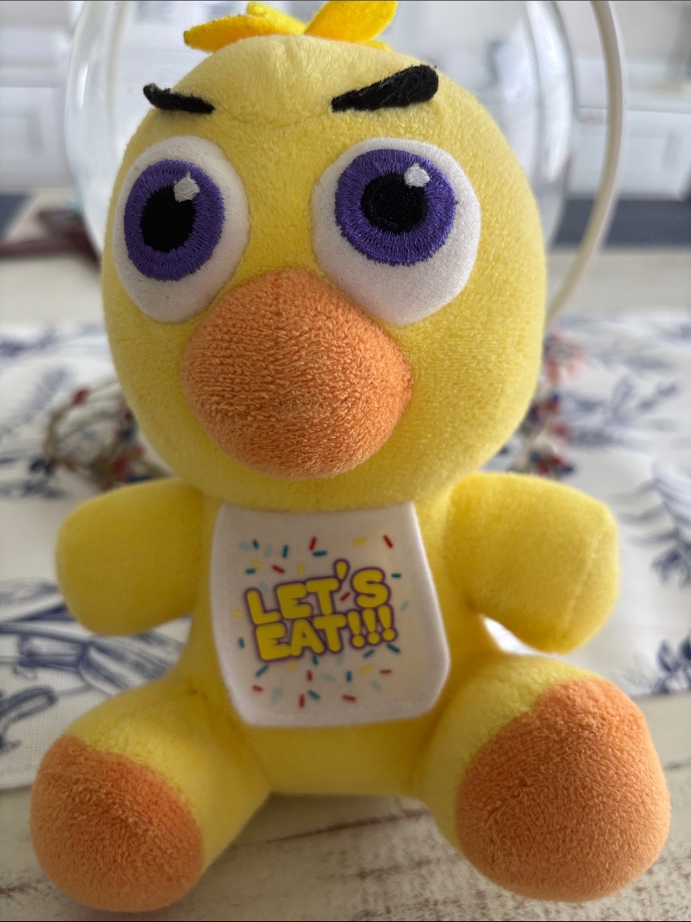 Funko Yellow Chick Plush with Purple Eyes and Orange Beak